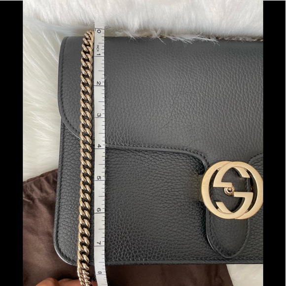 💯% Authentic Gucci Shoulder Leather Bag - Picture 12 of 13